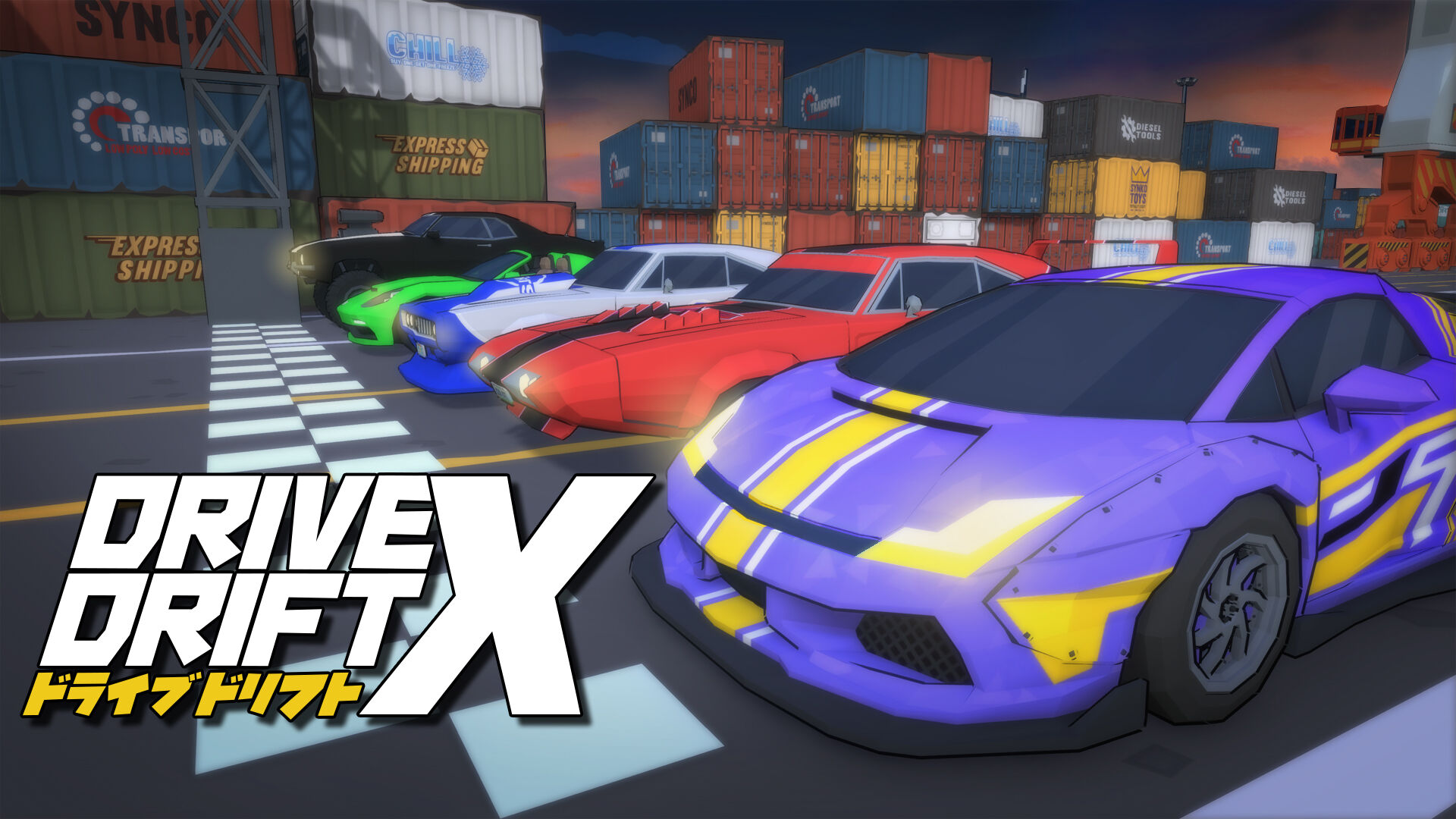 Steam】好きな車を選んでレッツ爆走！「DRIVE DRIFT X」がSteamで公開