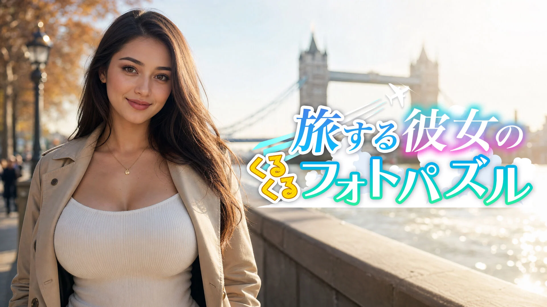 旅する彼女のくるくるフォトパズル