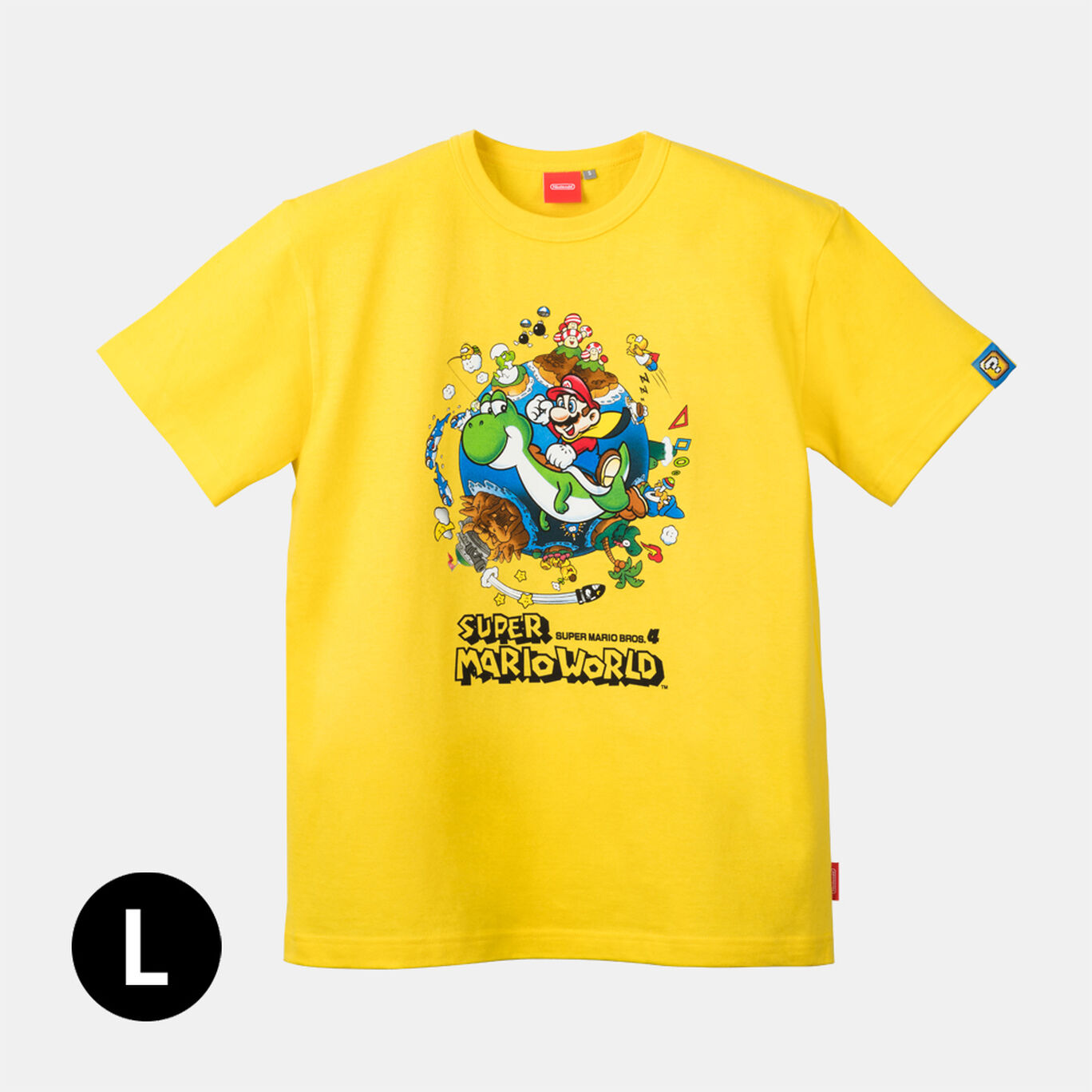 Tシャツ スーパーマリオワールド L【Nintendo TOKYO取り扱い商品】