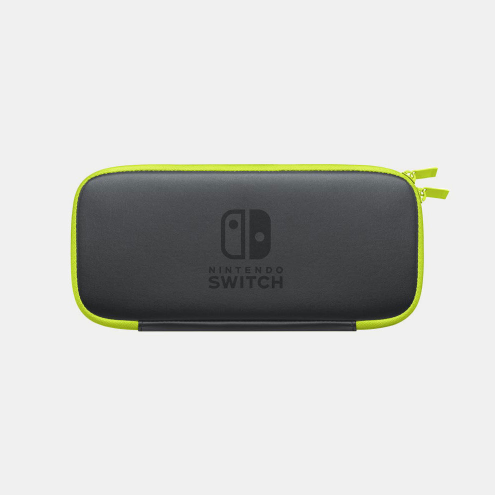 Nintendo Switchキャリングケース ネオンレッド (画面保護シート付き 