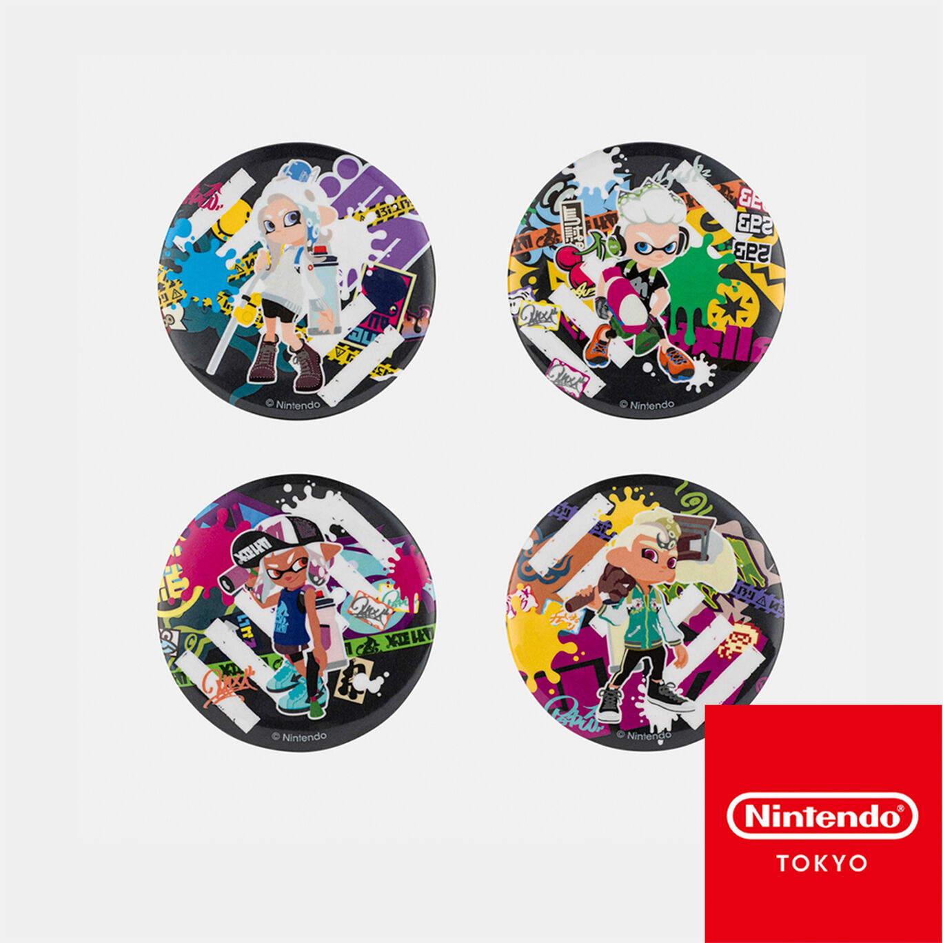 カンバッジセット CROSSING SPLATOON【Nintendo TOKYO/OSAKA取り扱い商品】