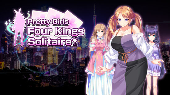 Pretty Girls Four Kings Solitaire