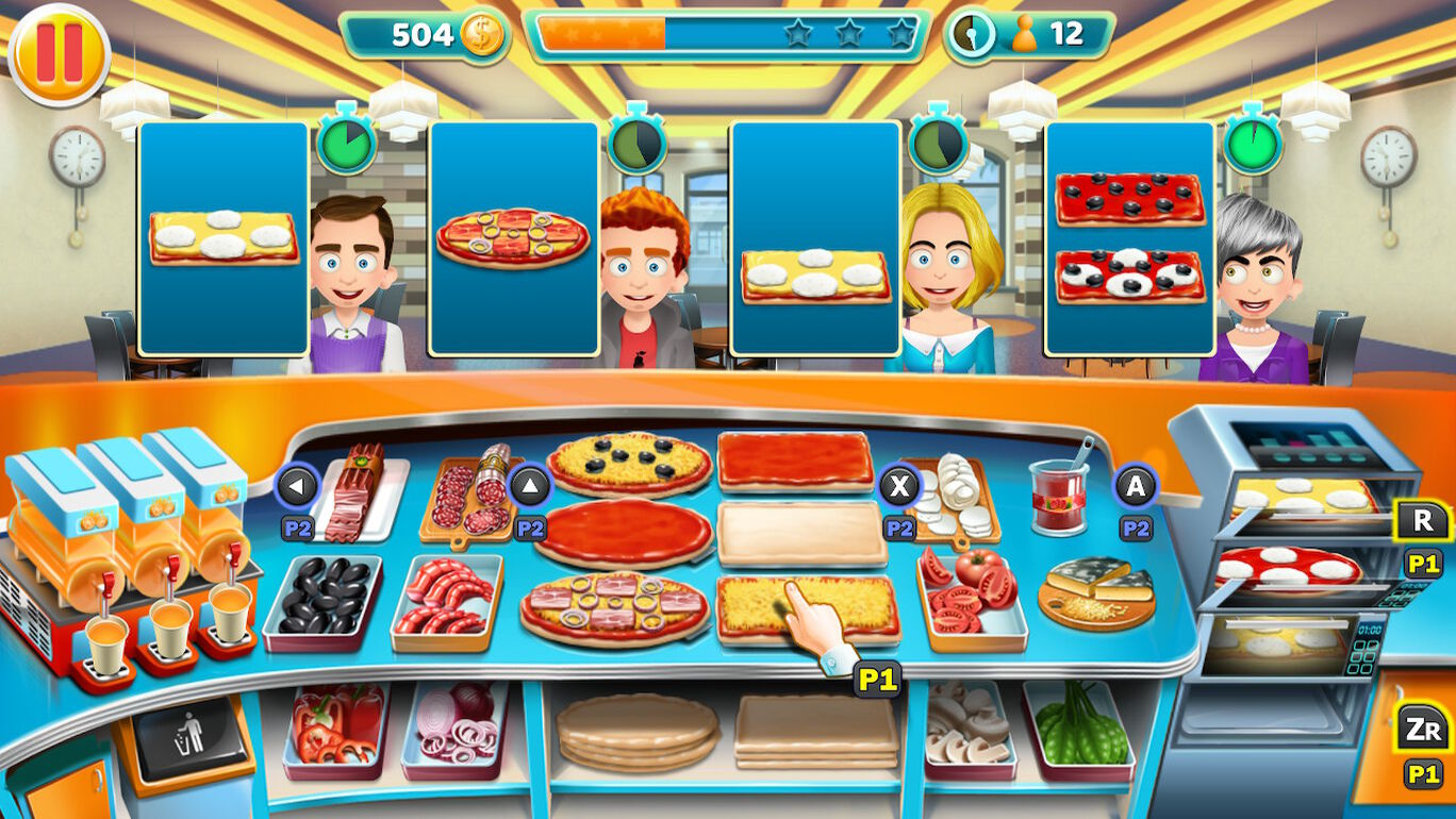 クッキング・タイクーン 3ゲームパック - Pizza Bar Tycoon Multiplayer Mode