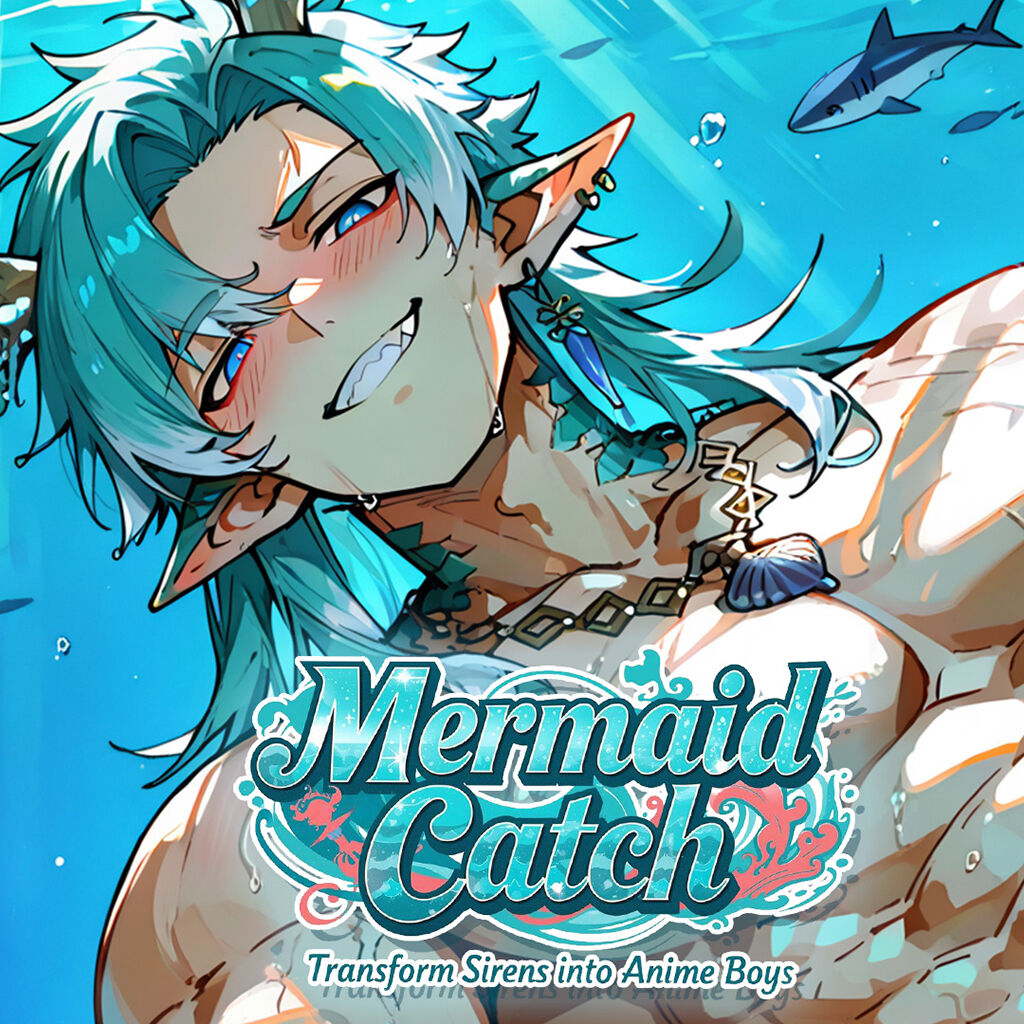 魚♠️プロフをご覧願います♠️　＋500円ゴムベルト 人魚キャッチ：美少年に変身 (Mermaid Catch: Transform Sirens into