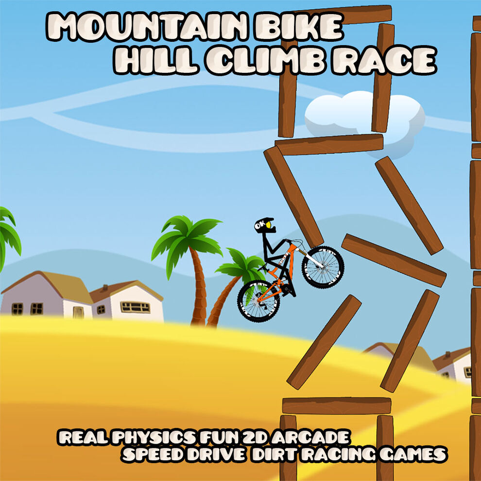 Mountain Bike Hill Climb Race: Real Physics Fun 2D Arcade Speed Drive Dirt Racing Games