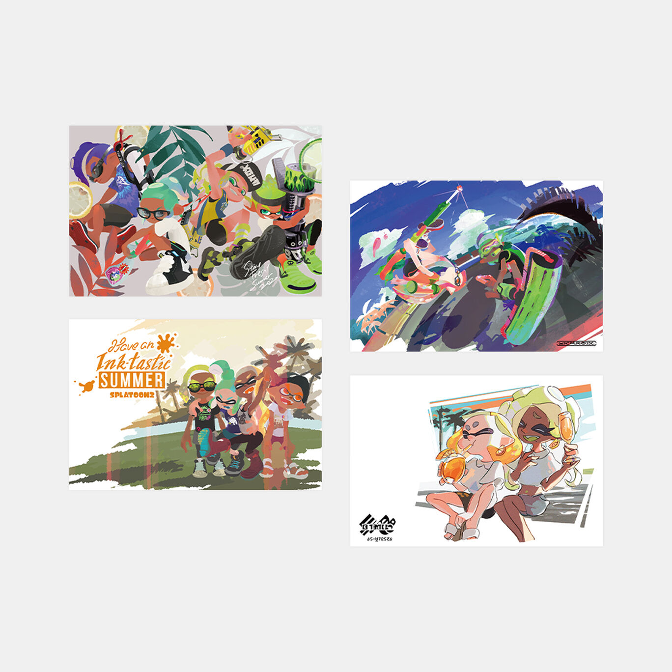 スプラトゥーン2 イカす夏のポストカードコレクション 8種 My Nintendo Store マイニンテンドーストア