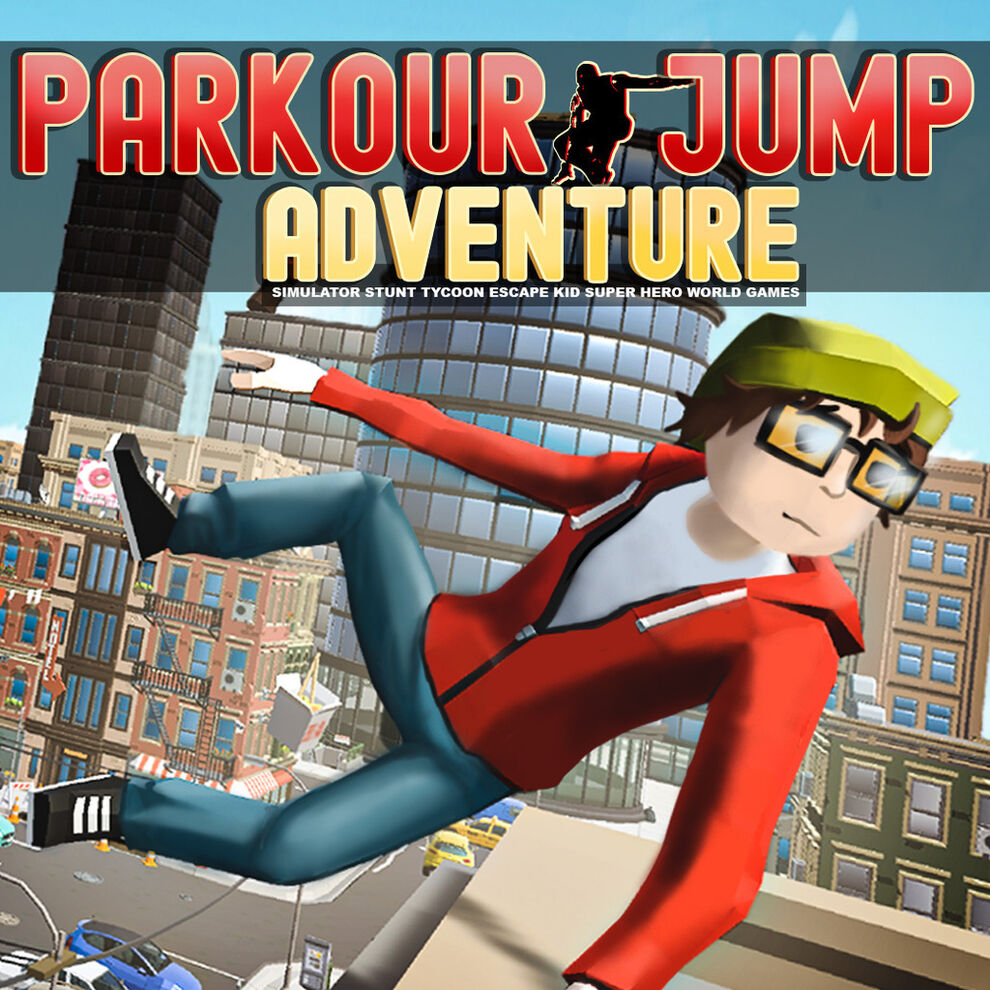 Parkour Jump Adventure - Simulator Stunt Tycoon Escape Kid Super Hero World Games