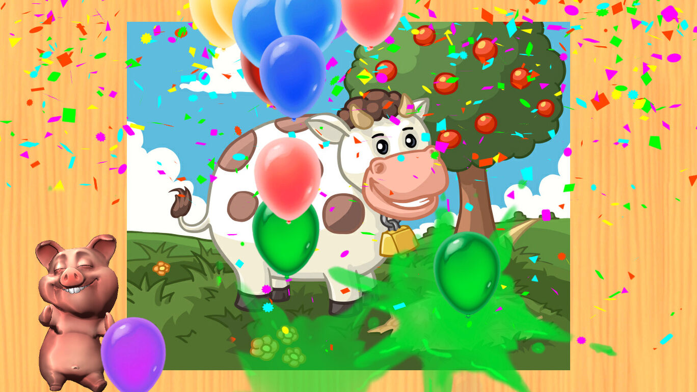 Funny Farm 子供と幼児のための面白い農場の動物のジグソーパズルゲーム ダウンロード版 My Nintendo Store マイニンテンドーストア