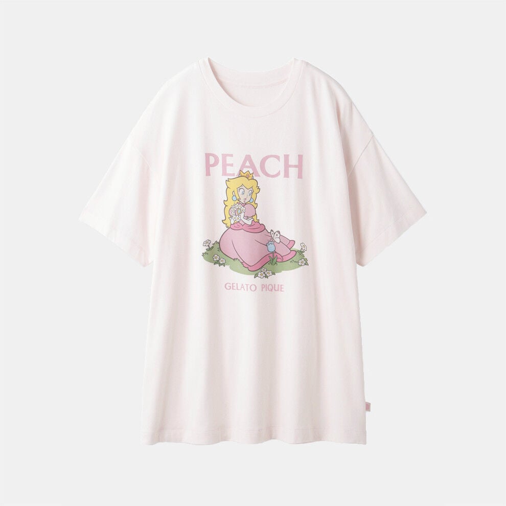 ピーチコレクション】プリントTシャツ PNK【SUPER MARIO meets GELATO