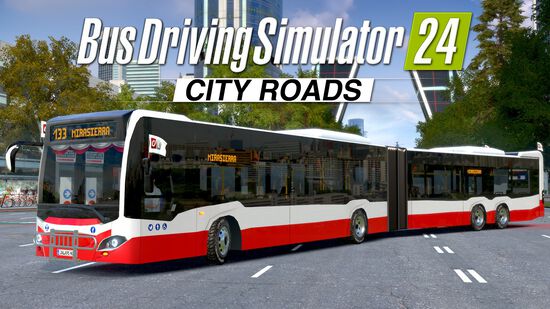 バス ドライビング シミュレーター 24 - シティ ローズ DLC 連節バス (Bus Driving Simulator 24 - City Roads DLC Articulated Bus)