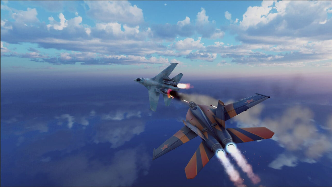 Horizon Midnight Sky Combat Aircraft - War Arena Flight Simulator 2022