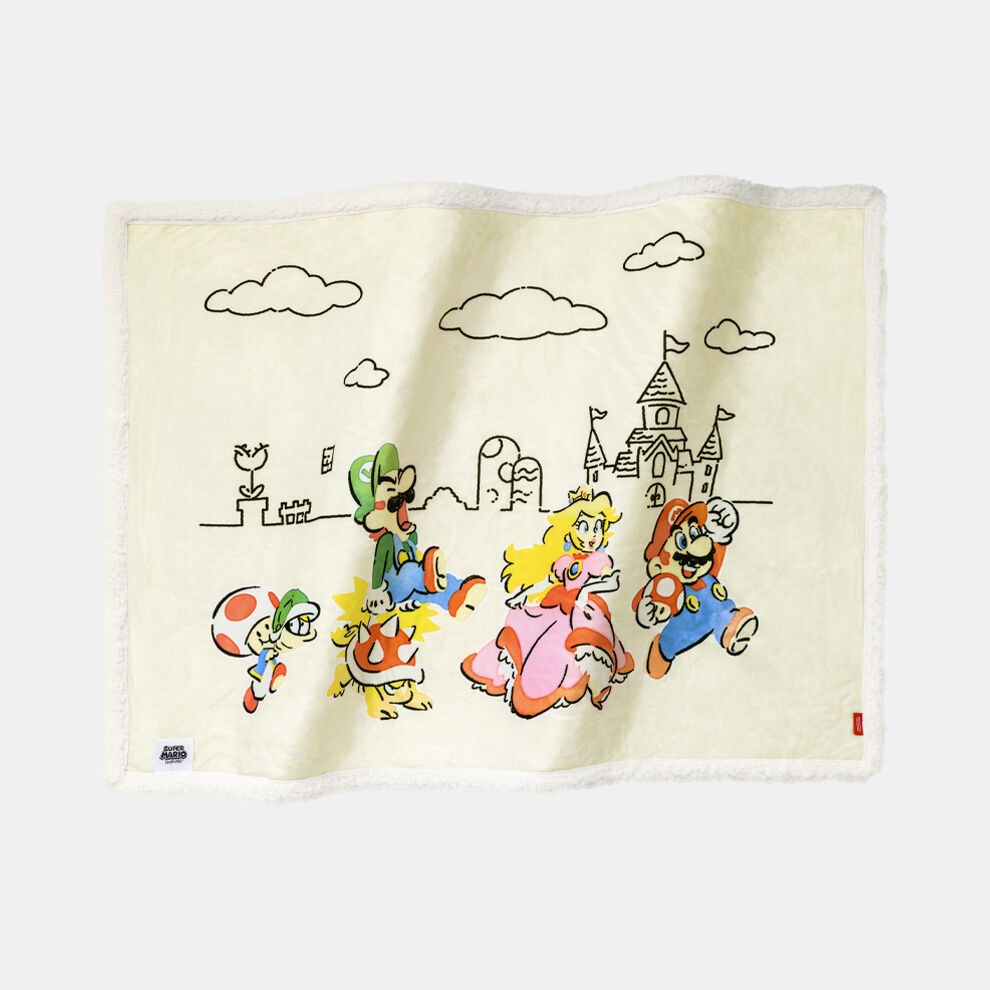 ブランケット スーパーマリオファミリーライフ【Nintendo TOKYO