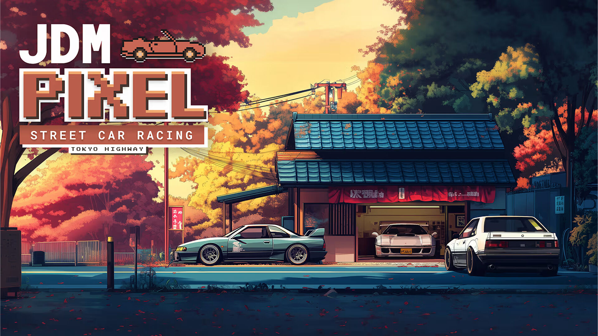 JDM Pixel Street Car Racing: Tokyo Highway
