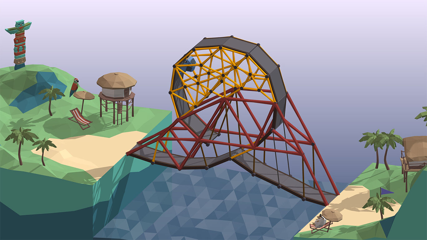 Poly Bridge пустынные дюны 2-11