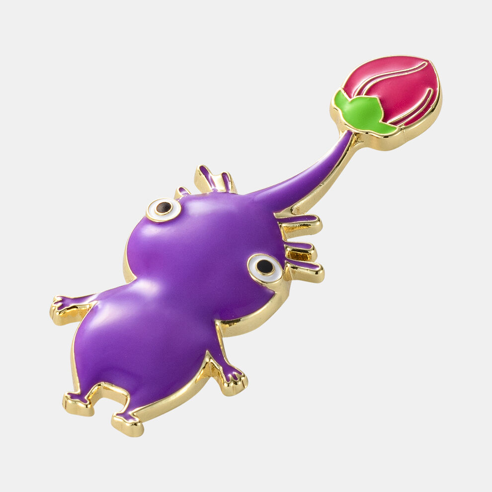 バッジ 紫 PIKMIN【Nintendo TOKYO取り扱い商品】