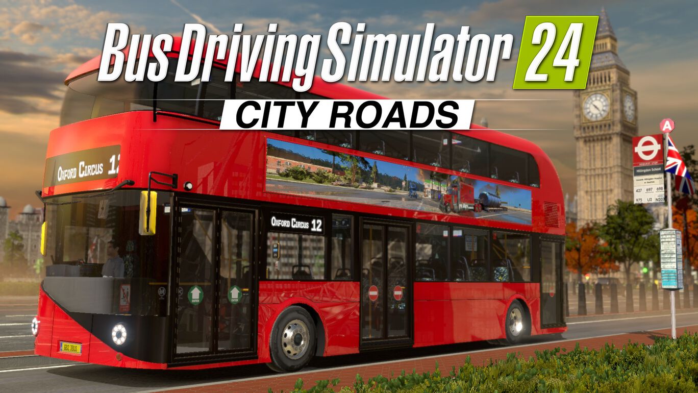 バス ドライビング シミュレーター 24 - シティ ローズ DLC ロンドン ダブルデッカーバス (Bus Driving Simulator 24 - City Roads DLC London Double Decker Bus)