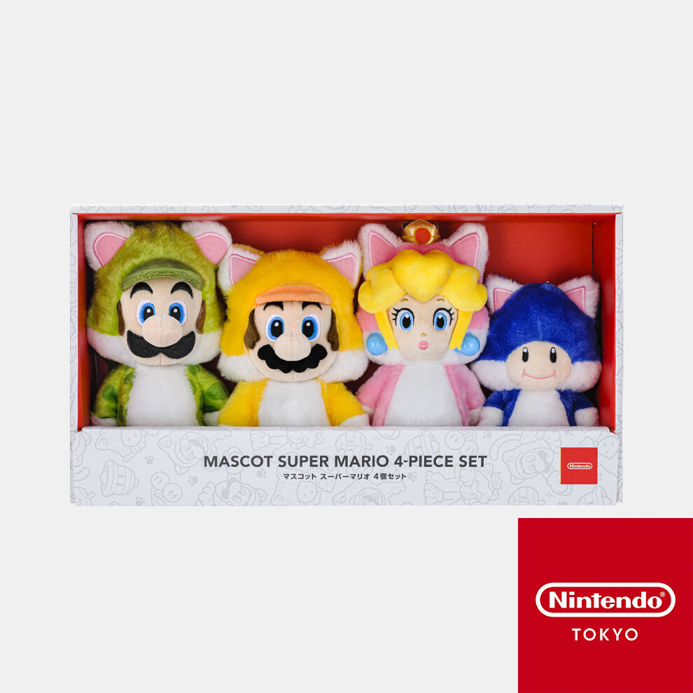 マスコット スーパーマリオ 4個セット【Nintendo TOKYO取り扱い商品 