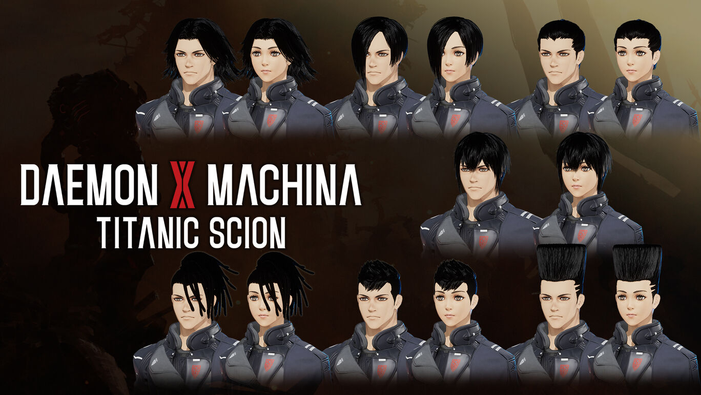 デモンエクスマキナ タイタニックサイオン 髪型セット2