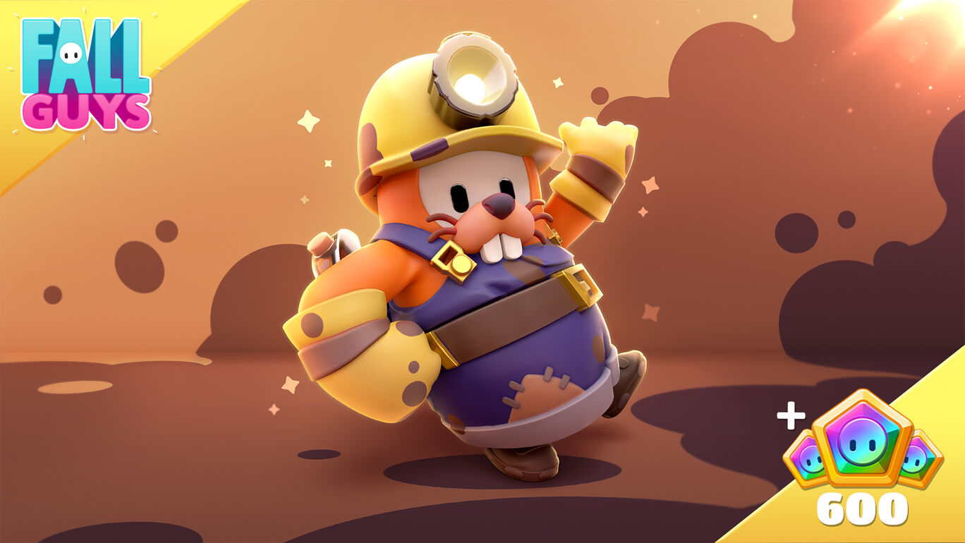 Fall Guys - パック「採掘モグラ」