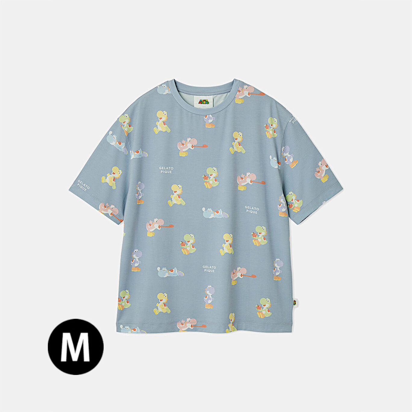 スーパーマリオ】【メンズ】 キノピオ＆ヨッシーTシャツ NVY【 SUPER  