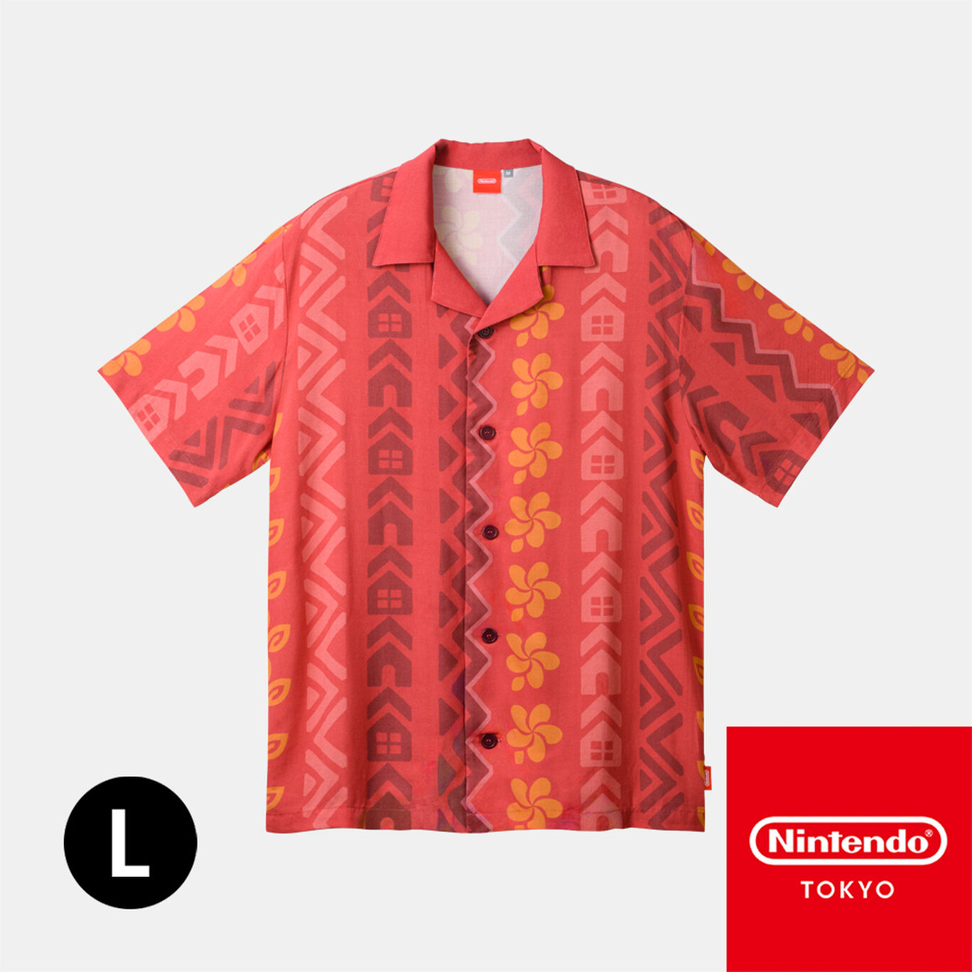 タクミライフのアロハシャツ L あつまれ　どうぶつの森　ハッピーホームパラダイス【Nintendo TOKYO取り扱い商品】