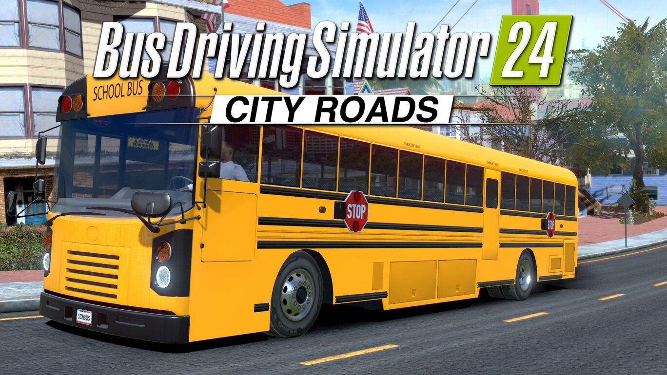 バス ドライビング シミュレーター 24 - シティ ローズ DLC スクールバス (Bus Driving Simulator 24 - City Roads DLC School Bus)