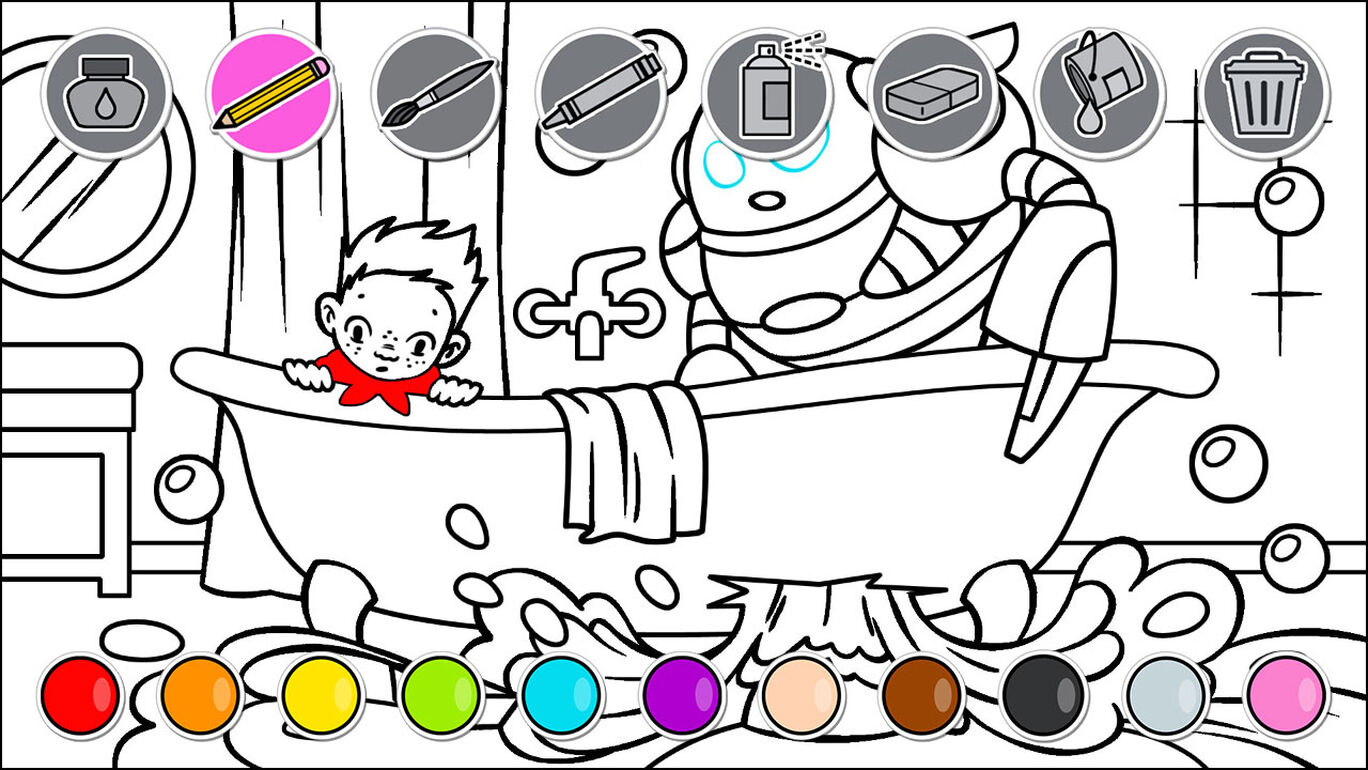 Comic Coloring Book コミックの 塗り絵 ダウンロード版 My Nintendo Store マイニンテンドーストア