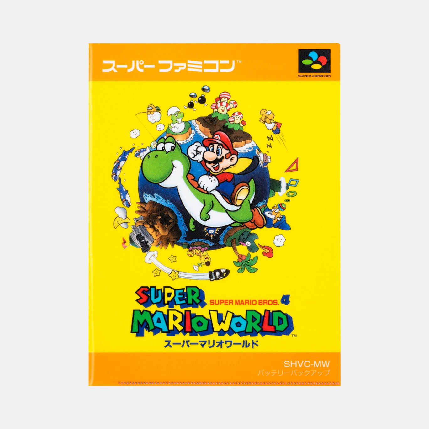 クリアファイル ダブルポケット スーパーマリオワールド【Nintendo TOKYO取り扱い商品】