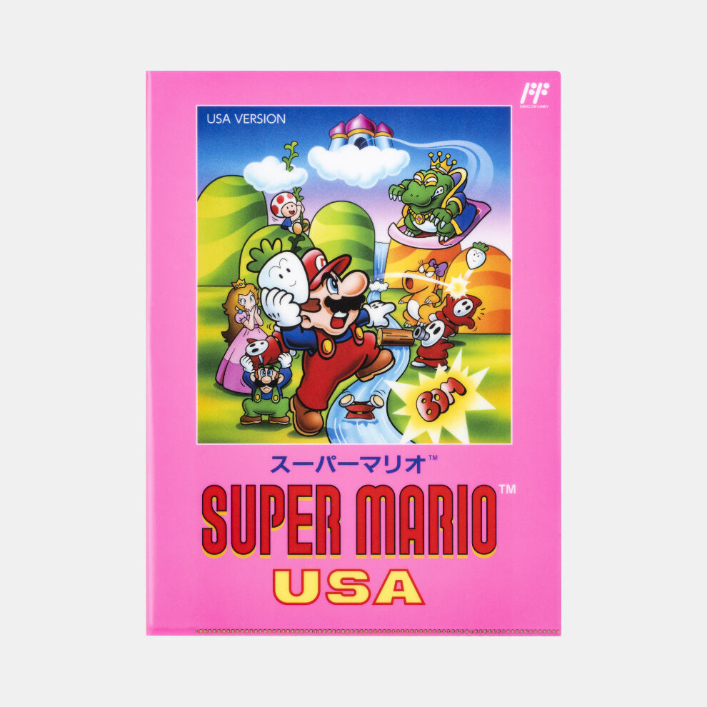 クリアファイル ダブルポケット スーパーマリオUSA【Nintendo TOKYO 