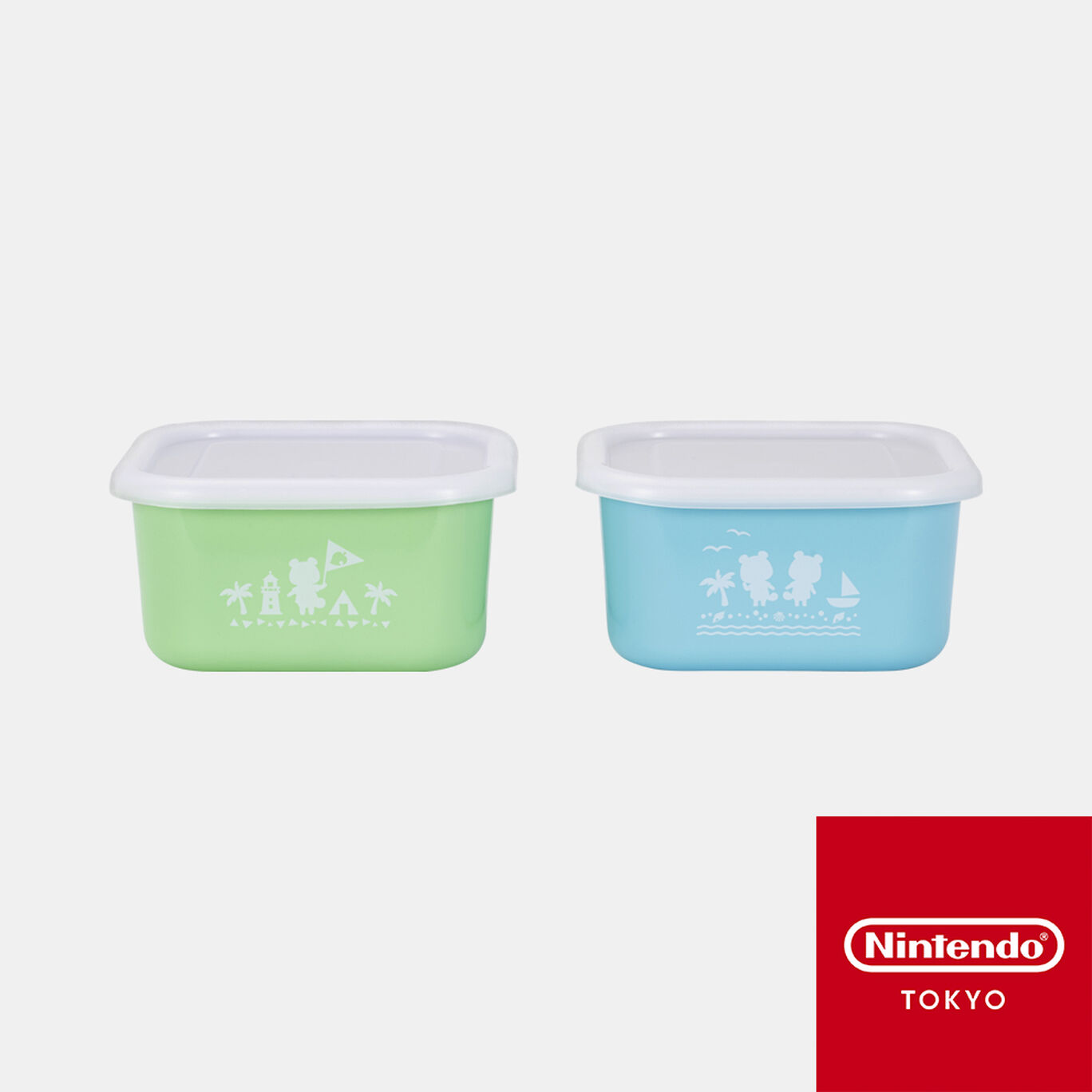 保存容器2個セット あつまれ　どうぶつの森【Nintendo TOKYO取り扱い商品】