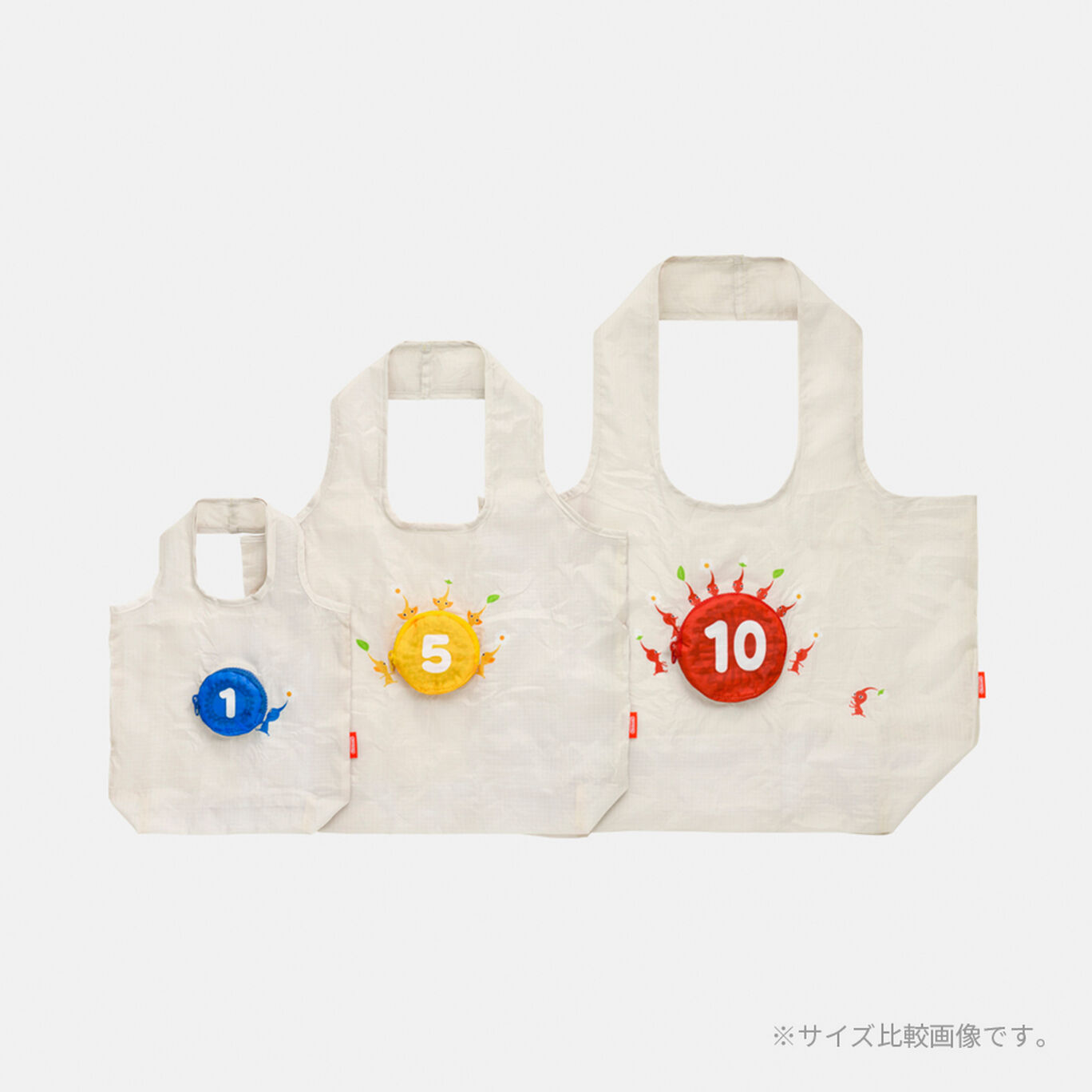 折りたたみバッグ 黄5ペレット PIKMIN【Nintendo TOKYO/OSAKA取り扱い商品】