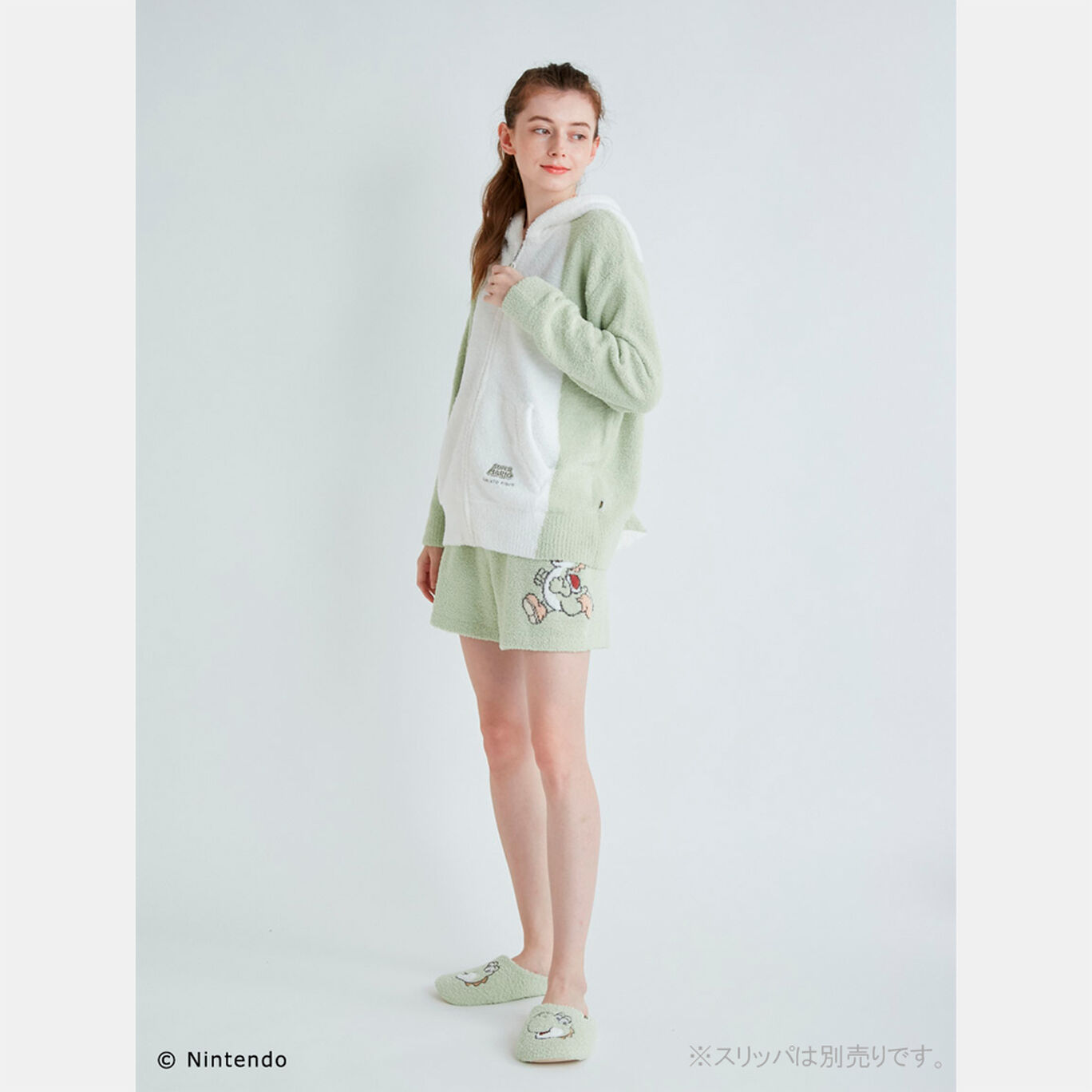 スーパーマリオ ヨッシーレディースパーカー ショートパンツセット Green ヨッシー F Super Mario Meets Gelato Pique My Nintendo Store マイニンテンドーストア