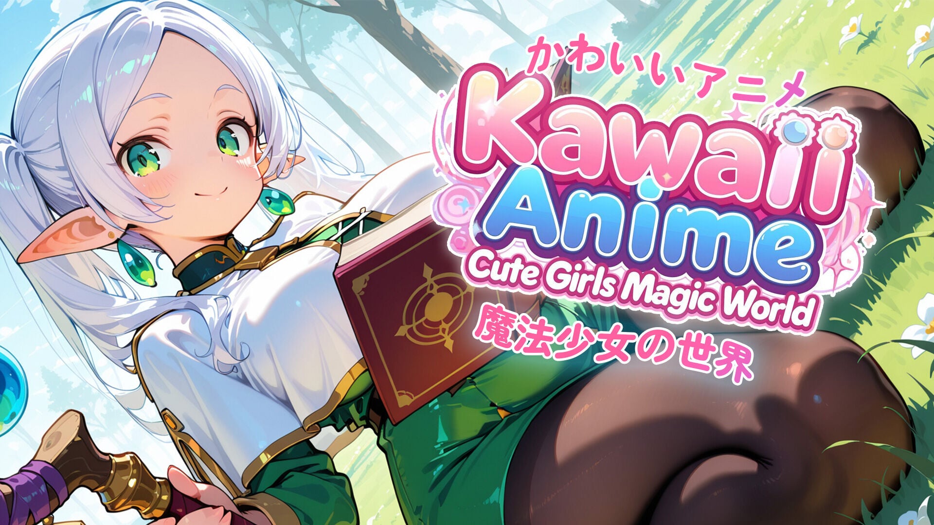 かわいいアニメ:魔法少女の世界 (Kawaii Anime: Cute Girls Magic World)