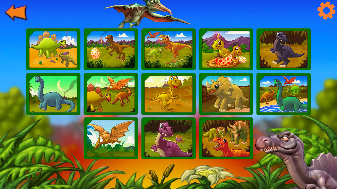Dinosaur Jigsaw Puzzles - 恐竜ジグソパズル-子供と幼児のための恐竜 ...