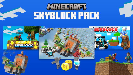 Minecraft Skyblock スキン パック