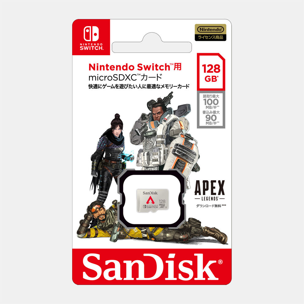 任天堂スイッチ SanDisk マイクロSDカード 128GB