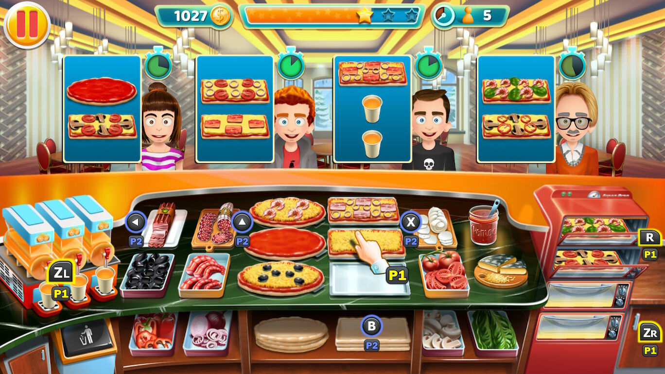 クッキング・タイクーン 3ゲームパック - Pizza Bar Tycoon Multiplayer Mode