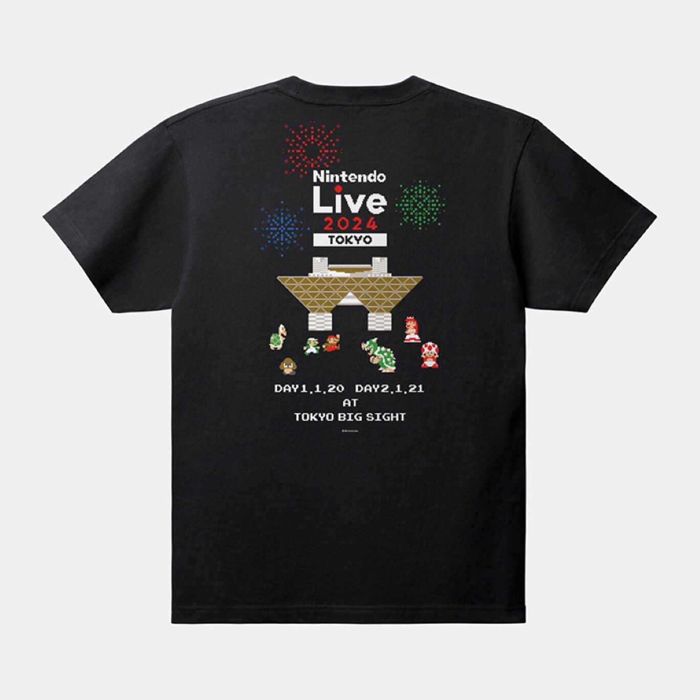 Nintendo Live 2024 TOKYO Tシャツ　8-bit マリオ　S