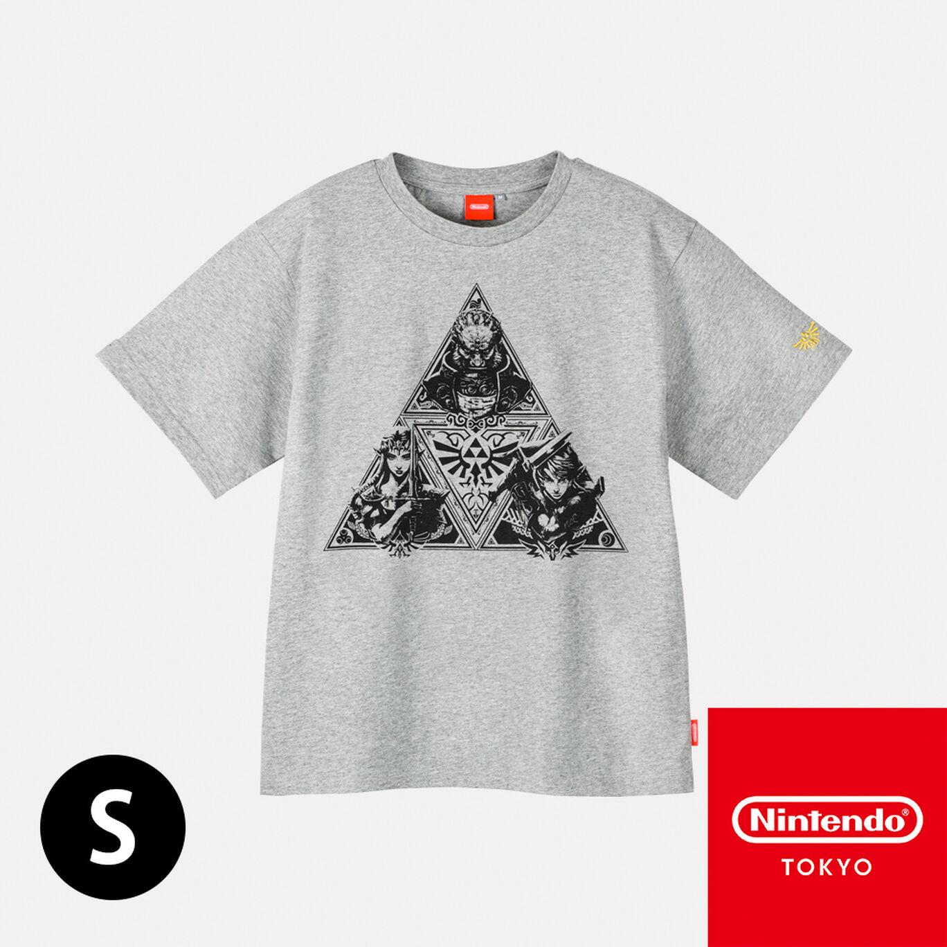 Tシャツ トライフォース S ゼルダの伝説【Nintendo TOKYO取り扱い商品】
