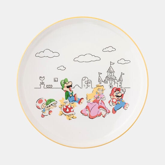 陶器大皿 スーパーマリオファミリーライフ【Nintendo TOKYO取り扱い商品】