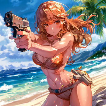 Bikini Beach: Anime Girls Assault