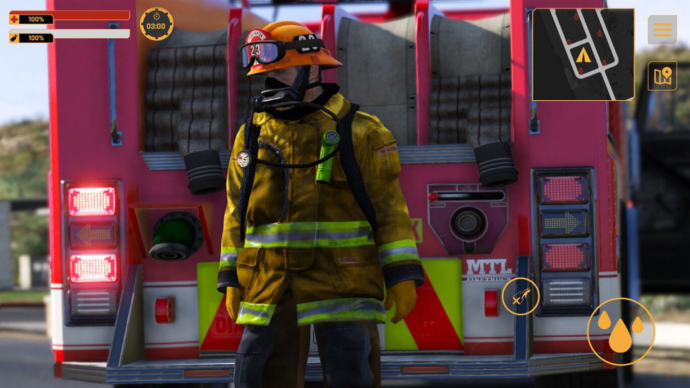 Firefighter:Car Fire Truck Sim Driving 2022 Simulator