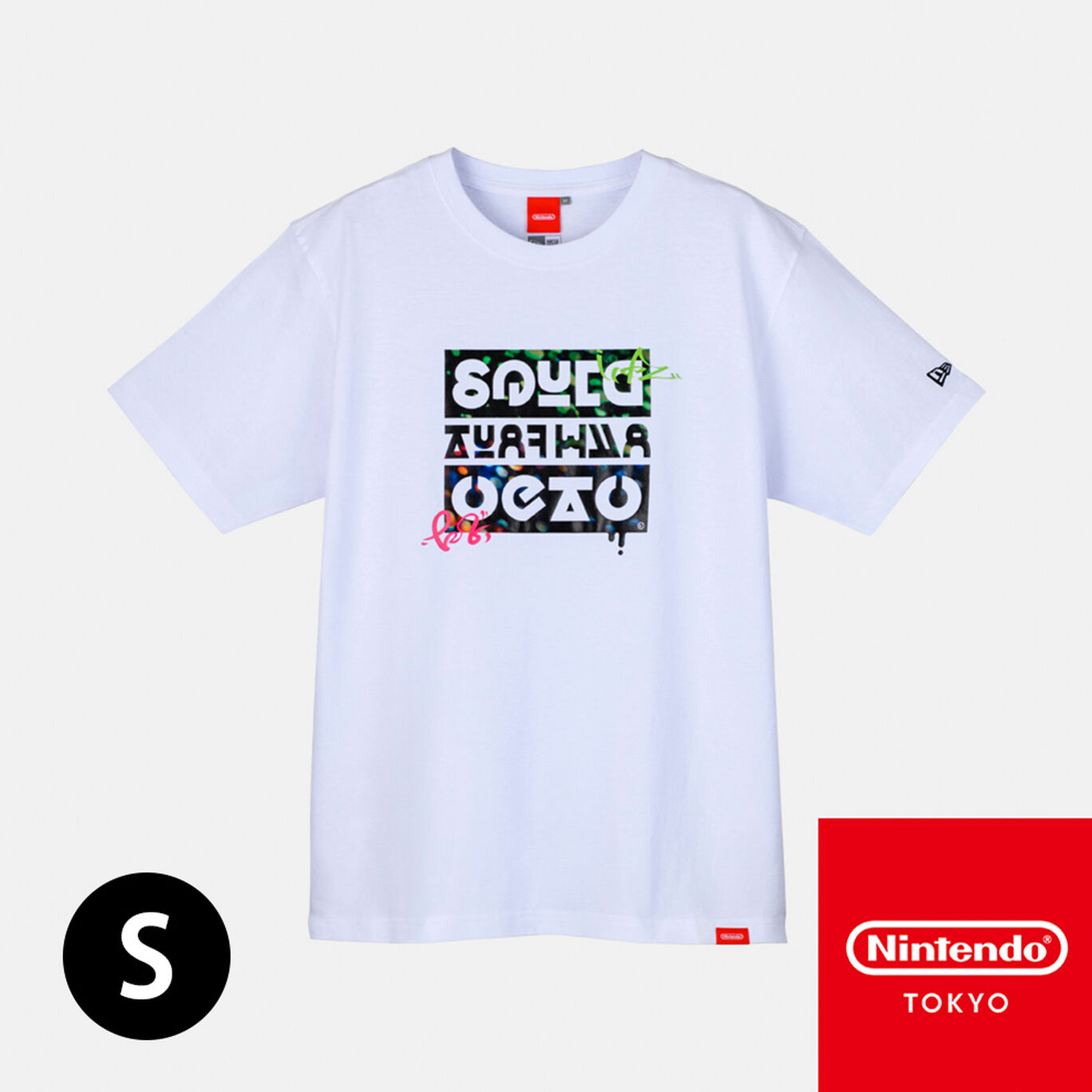 Tシャツ白 S SQUID or OCTO Splatoon【Nintendo TOKYO/OSAKA取り扱い商品】