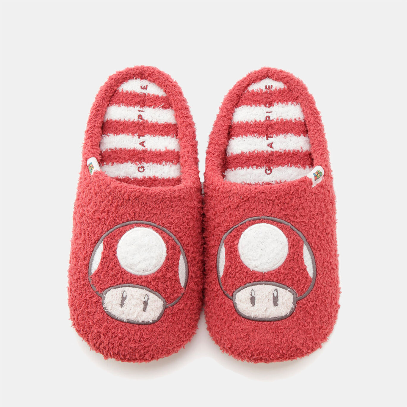 スーパーマリオ レディースキャラクタールームシューズ Red スーパーキノコ F Super Mario Meets Gelato Pique My Nintendo Store マイニンテンドーストア