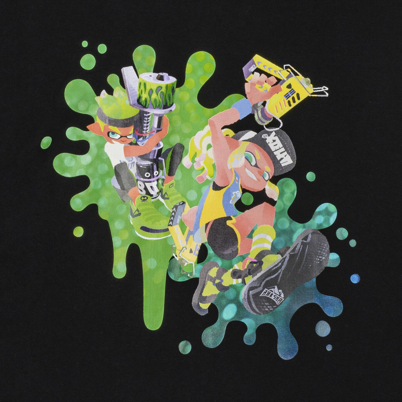 Tシャツ黒 M SQUID or OCTO Splatoon【Nintendo TOKYO取り扱い商品】