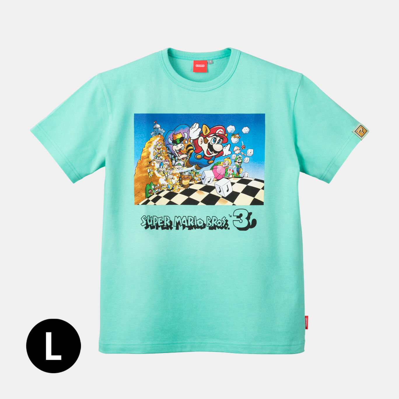Tシャツ スーパーマリオブラザーズ３ L【Nintendo TOKYO取り扱い商品】