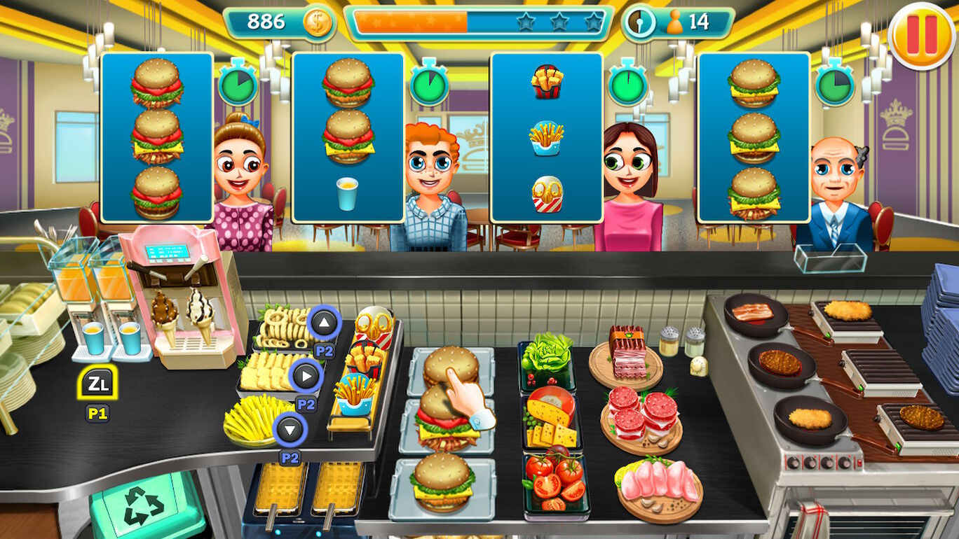 クッキング・タイクーン 3ゲームパック - Burger Chef Tycoon Multiplayer Mode
