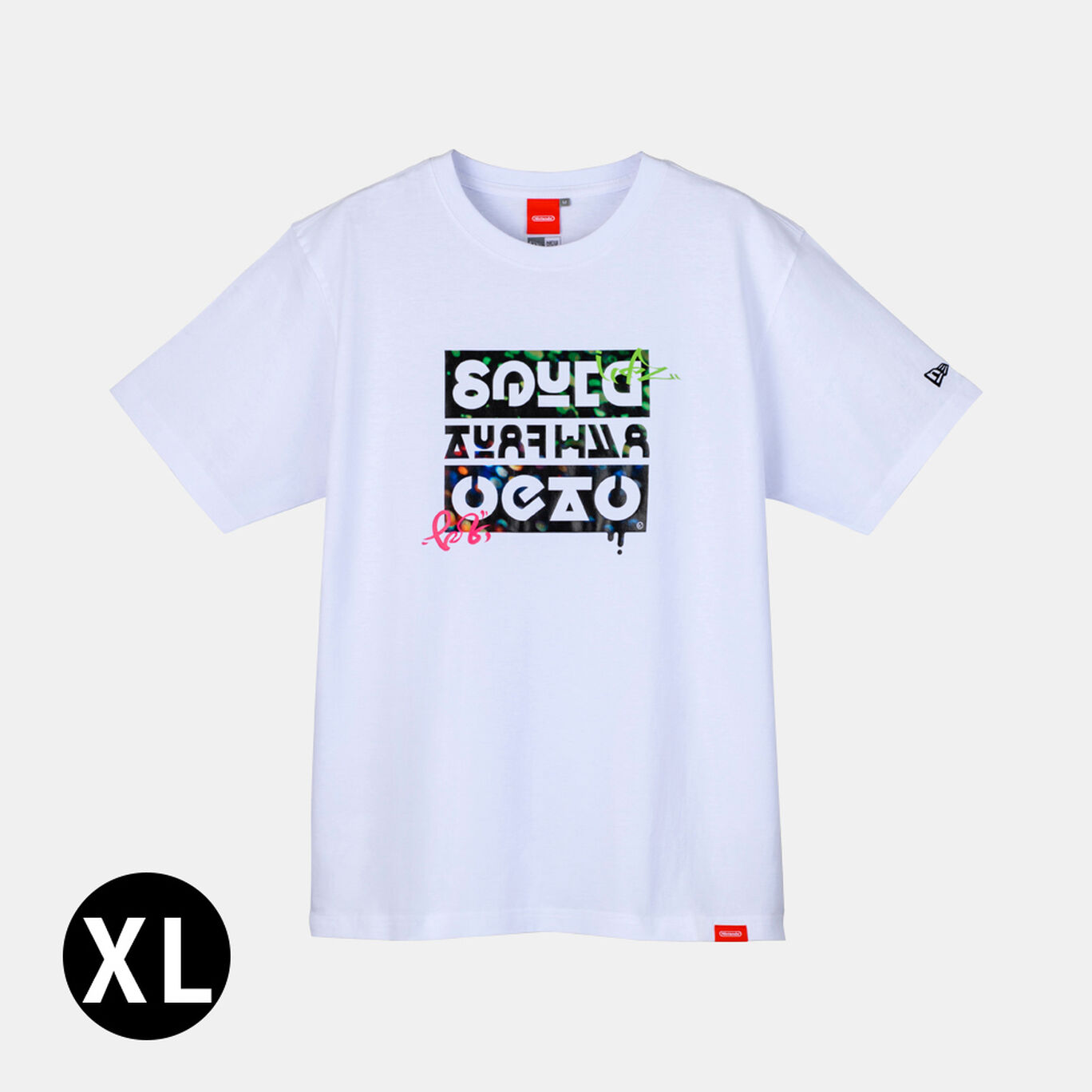 Tシャツ白 XL SQUID or OCTO Splatoon【Nintendo TOKYO取り扱い商品】