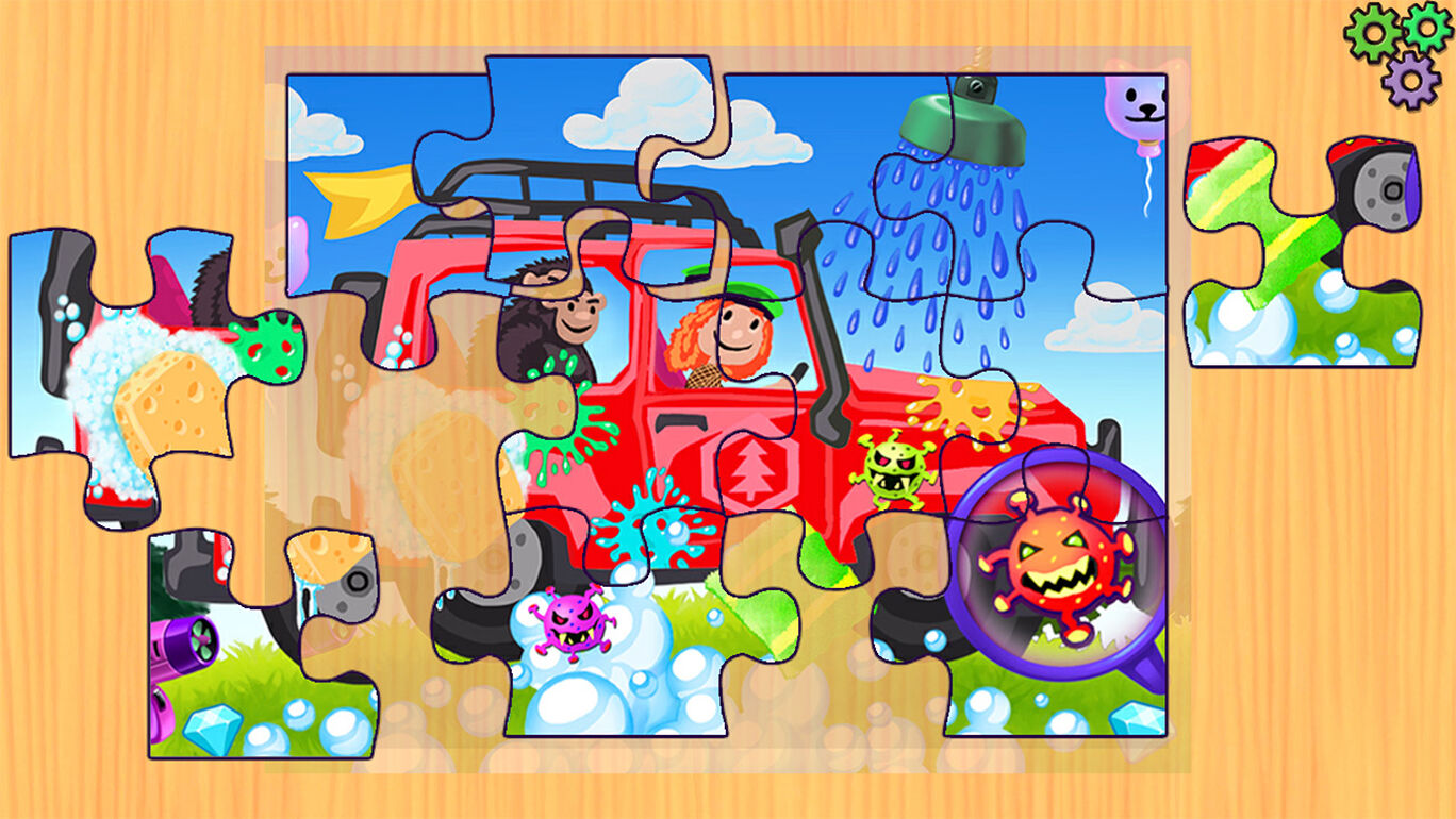 Cars Puzzles Game - 車のパズルゲーム　面白い車とトラックモーターガレージ　子供と幼児のためのジグソー教育を学ぶパズルゲーム