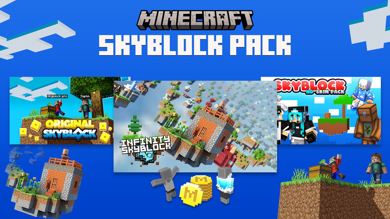 Minecraft Skyblock スキン パック